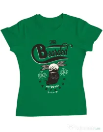 Tricou ADLER dama The bearded bastards Verde mediu