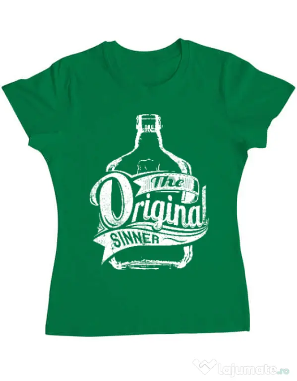 Tricou ADLER dama The original sinner Verde mediu