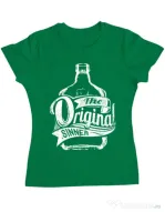 Tricou ADLER dama The original sinner Verde mediu