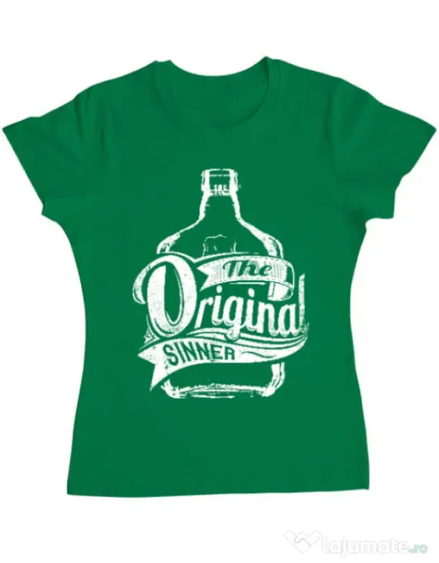 Tricou ADLER dama The original sinner Verde mediu