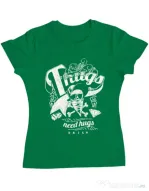 Tricou ADLER dama Thugs need hugs Verde mediu