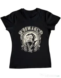 Tricou ADLER dama Urban monkey Negru