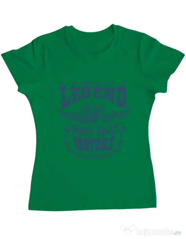Tricou ADLER dama West coast motors Verde mediu