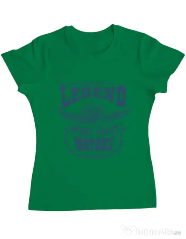 Tricou ADLER dama West coast motors Verde mediu
