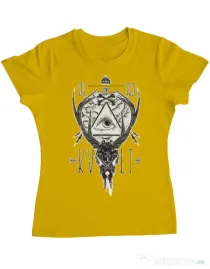 Tricou ADLER dama Dead kult Galben