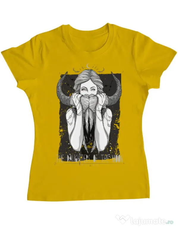 Tricou ADLER dama The Daughters Of The Moon Galben