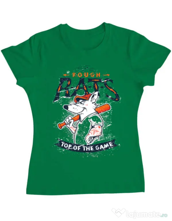 Tricou ADLER dama The rough rats Verde mediu