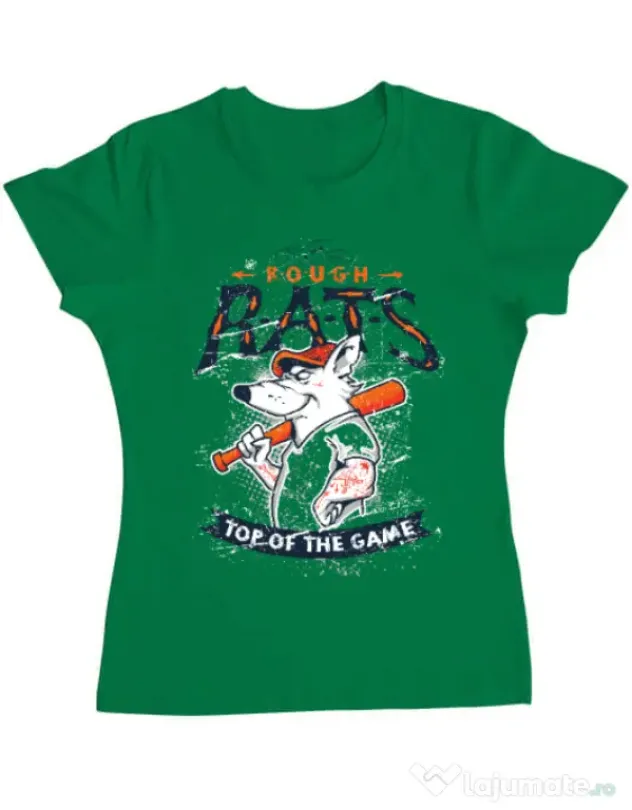 Tricou ADLER dama The rough rats Verde mediu