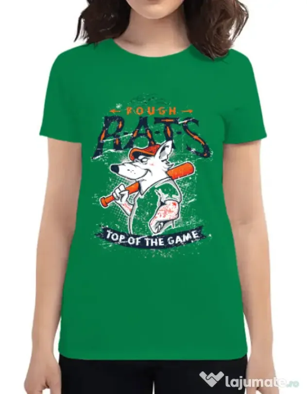 Tricou ADLER dama The rough rats Verde mediu