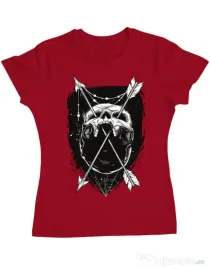 Tricou ADLER dama Arrows Rosu