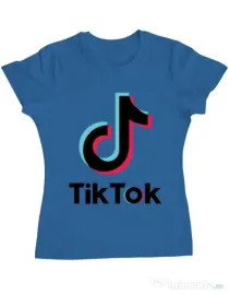 Tricou ADLER dama Tik Tok Albastru azuriu