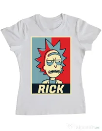 Tricou ADLER dama Rick Alb