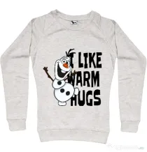 Bluza ADLER dama I like warm hugs Migdala melanj