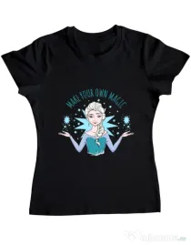 Tricou ADLER dama Make your own magic Negru