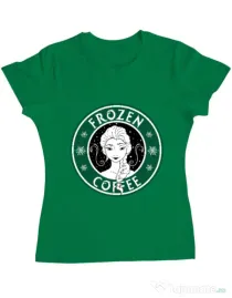 Tricou ADLER dama Frozen coffee Verde mediu