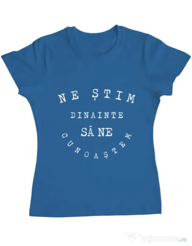 Tricou ADLER dama Ne stim II Albastru azuriu