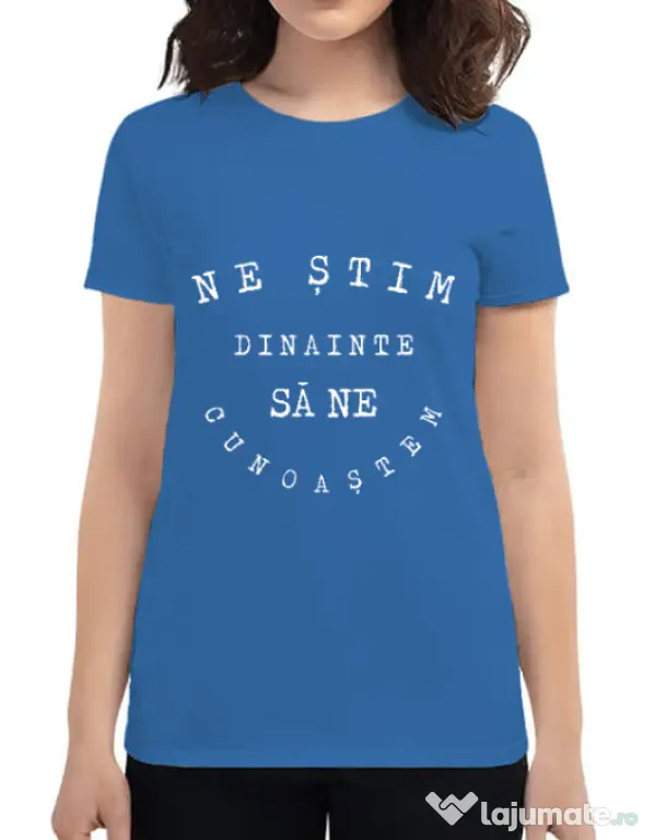 Tricou ADLER dama Ne stim II Albastru azuriu