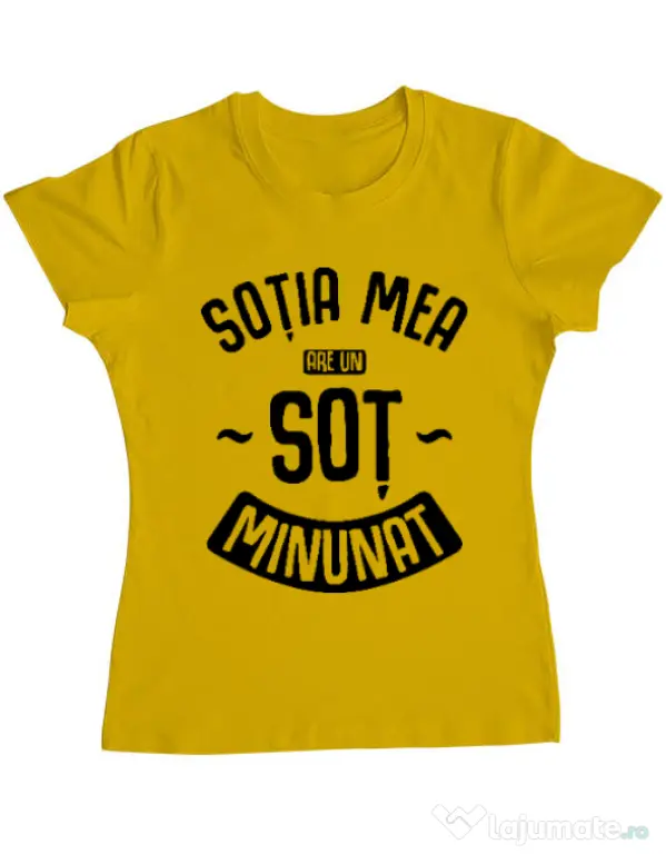 Tricou ADLER dama Un sot minunat Galben