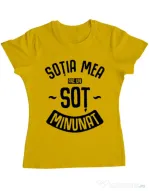 Tricou ADLER dama Un sot minunat Galben