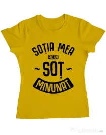 Tricou ADLER dama Un sot minunat Galben