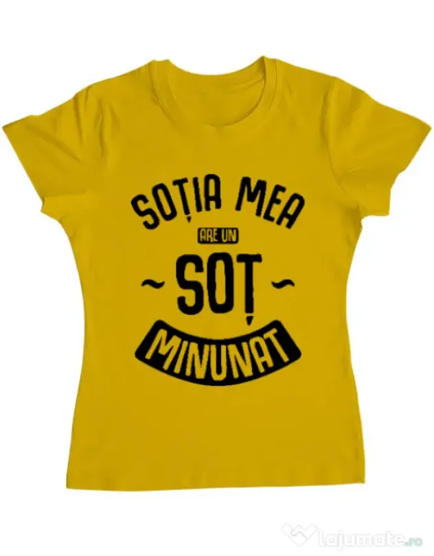 Tricou ADLER dama Un sot minunat Galben