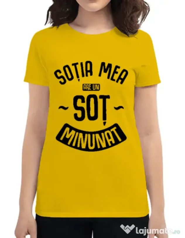 Tricou ADLER dama Un sot minunat Galben