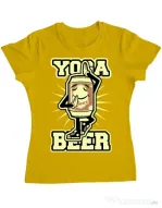 Tricou ADLER dama Yoga beer Galben