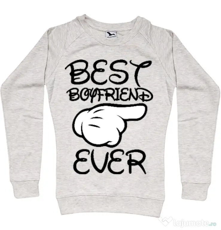 Bluza ADLER dama Best boyfriend ever Migdala melanj
