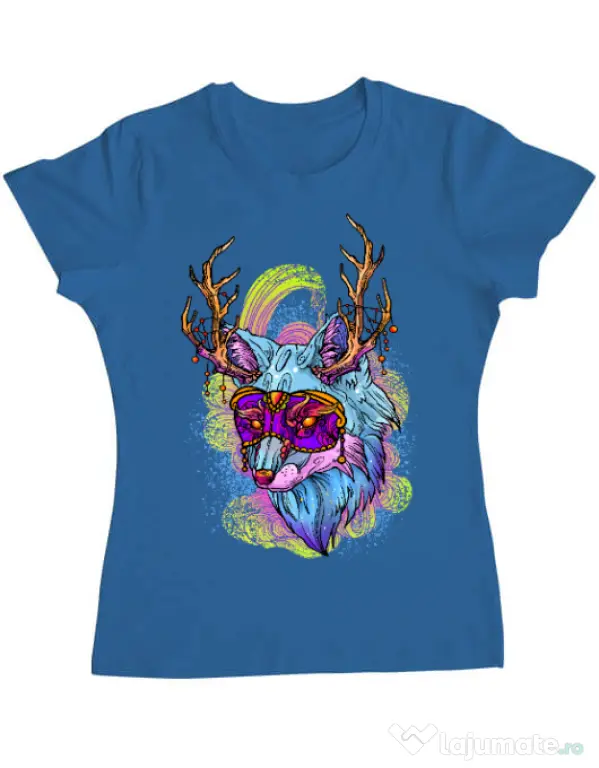 Tricou ADLER dama Wolf Albastru azuriu