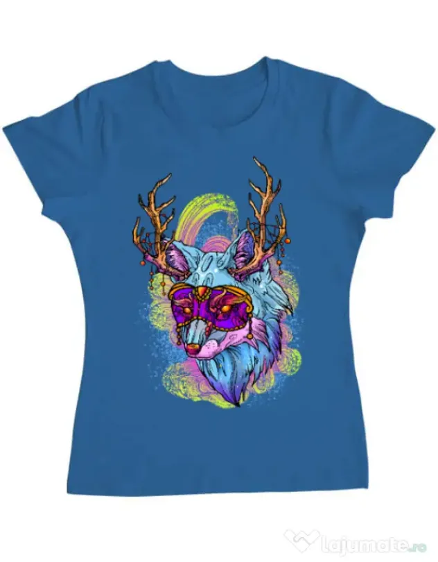 Tricou ADLER dama Wolf Albastru azuriu