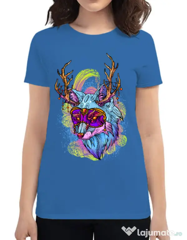 Tricou ADLER dama Wolf Albastru azuriu