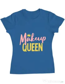 Tricou ADLER dama Makeup queen Albastru azuriu
