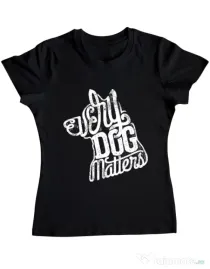 Tricou ADLER dama Every dog matters 2 Negru