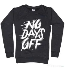 Bluza ADLER dama No days off Negru melanj