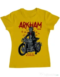 Tricou ADLER dama Arkham garage Galben