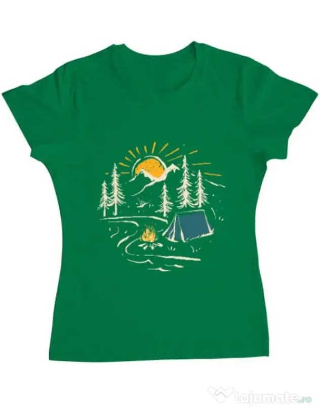 Tricou ADLER dama Camping Verde mediu
