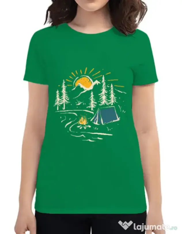 Tricou ADLER dama Camping Verde mediu