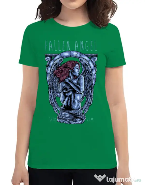 Tricou ADLER dama Fallen angel Verde mediu