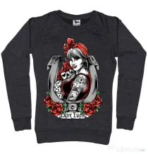Bluza ADLER dama Lady luck Negru melanj