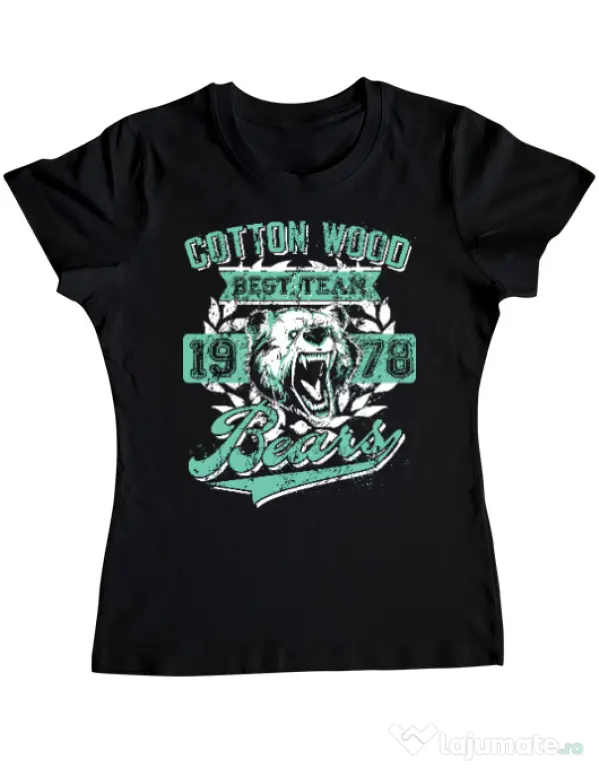 Tricou ADLER dama Cotton wood Negru