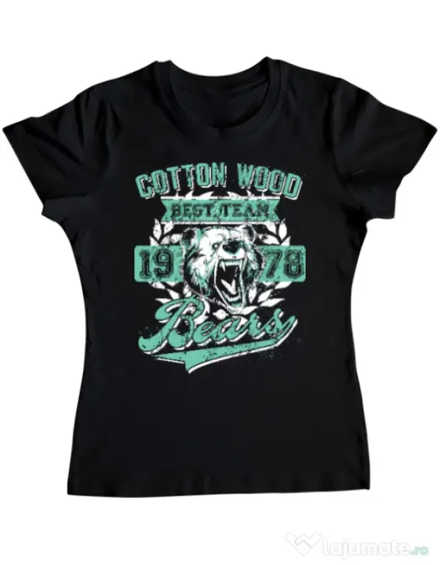 Tricou ADLER dama Cotton wood Negru