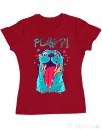 Tricou ADLER dama Play Rosu