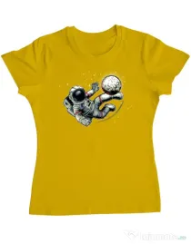 Tricou ADLER dama Football kick Galben