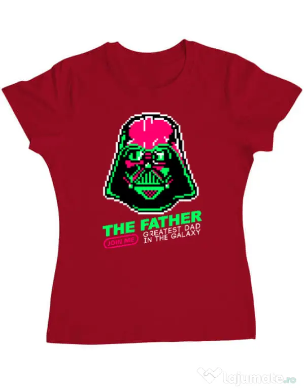 Tricou ADLER dama Join the father Rosu