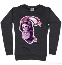 Bluza ADLER dama Kong revenge Negru melanj