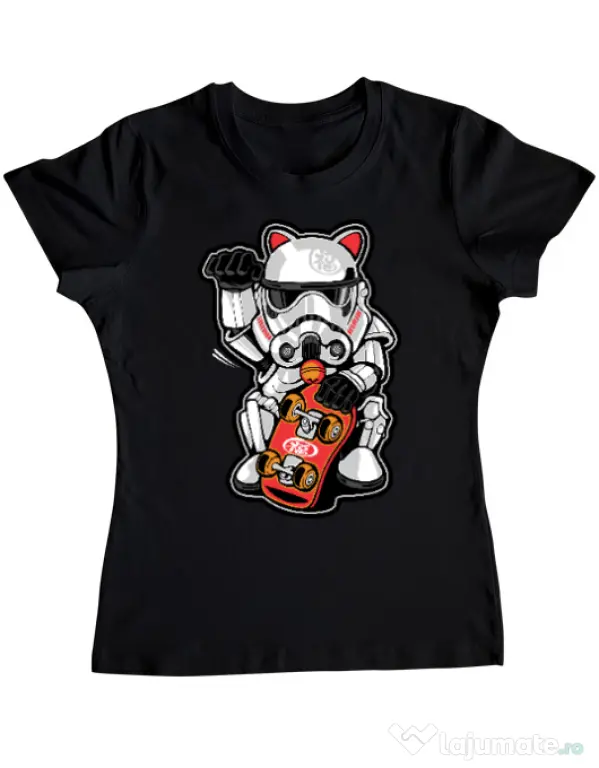 Tricou ADLER dama Maneki trooper Negru