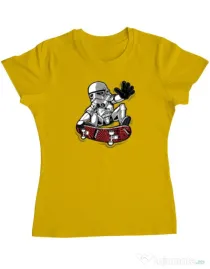 Tricou ADLER dama Trooper trick Galben