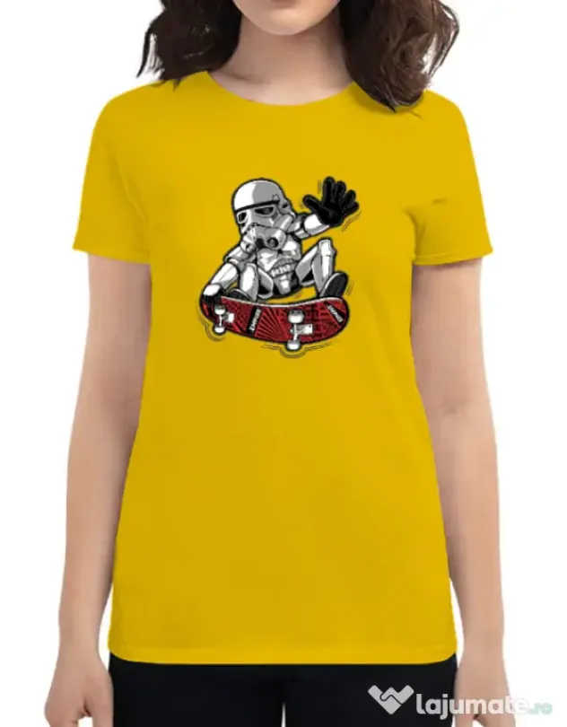 Tricou ADLER dama Trooper trick Galben