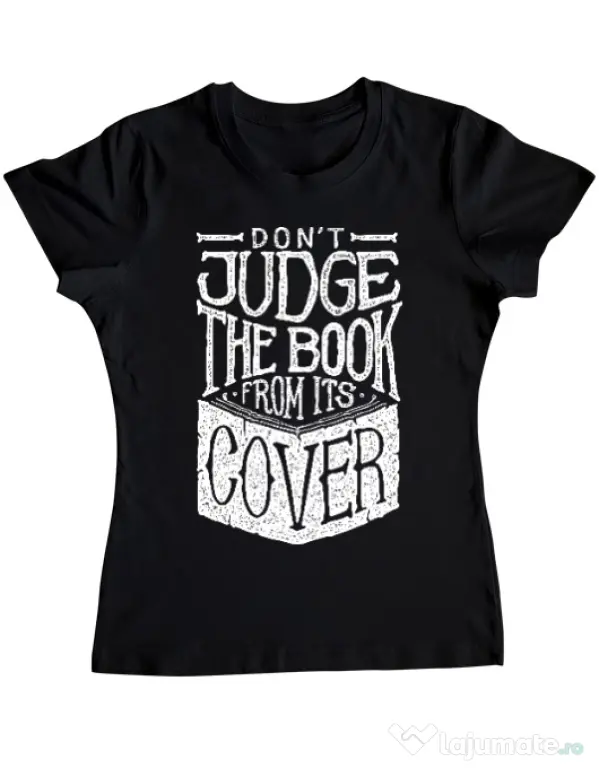 Tricou ADLER dama Book cover Negru