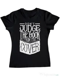 Tricou ADLER dama Book cover Negru